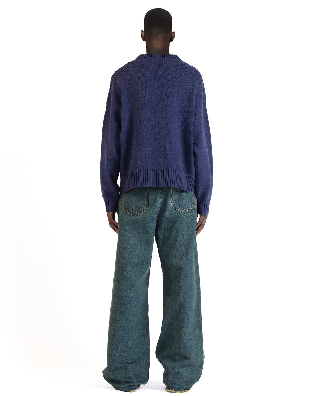 Knit Sweater Signature Blue