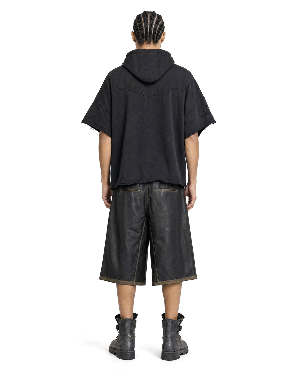 Hoodie Poncho Black