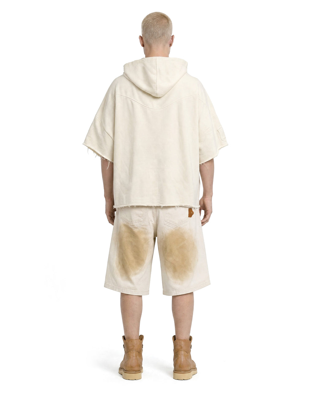 Hoodie Poncho Cream