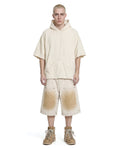 Hoodie Poncho Cream