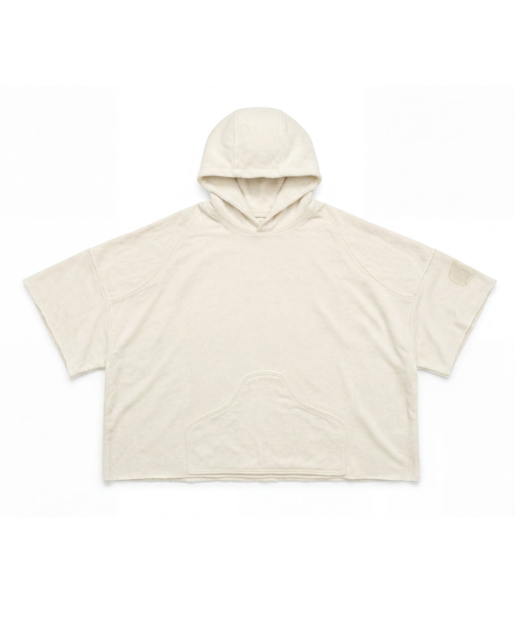Hoodie Poncho Cream