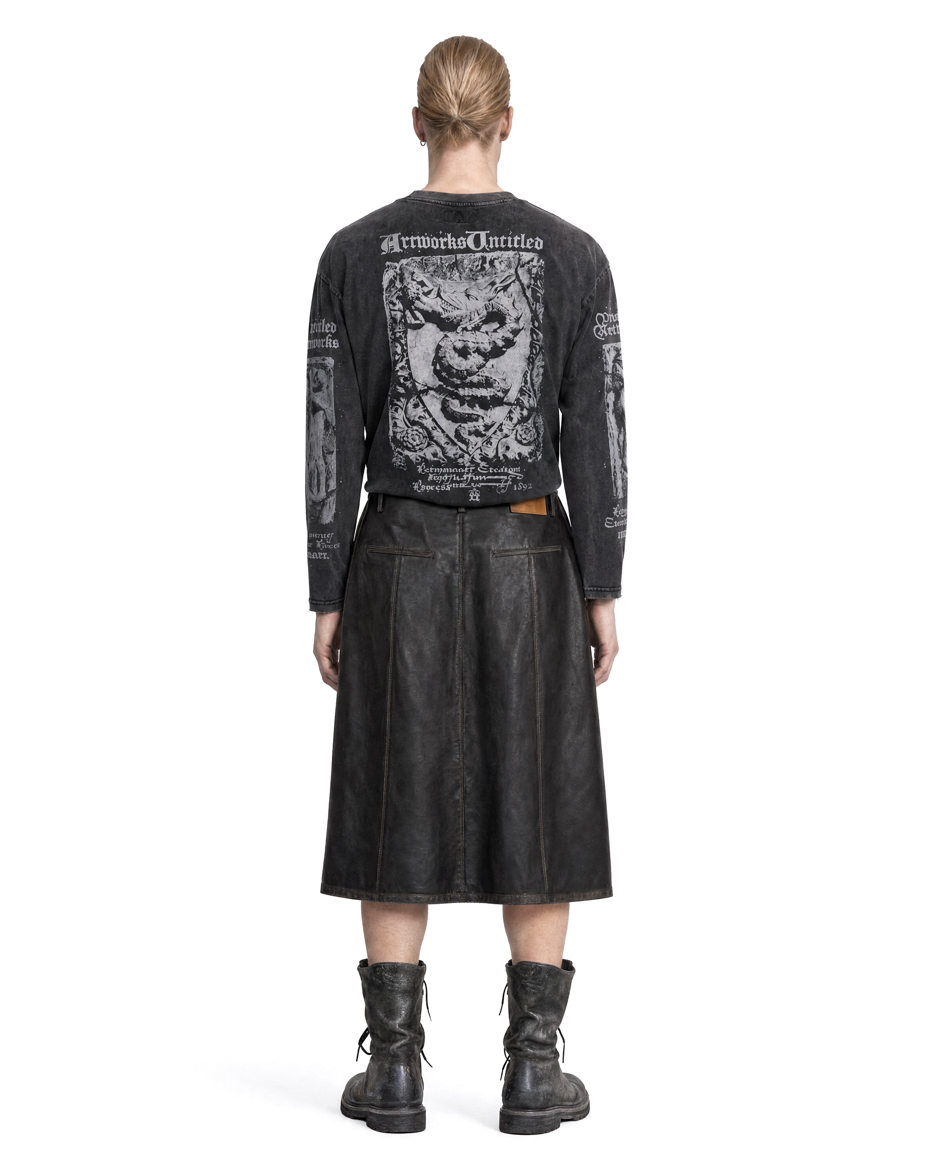Skirt Faux Leather Black