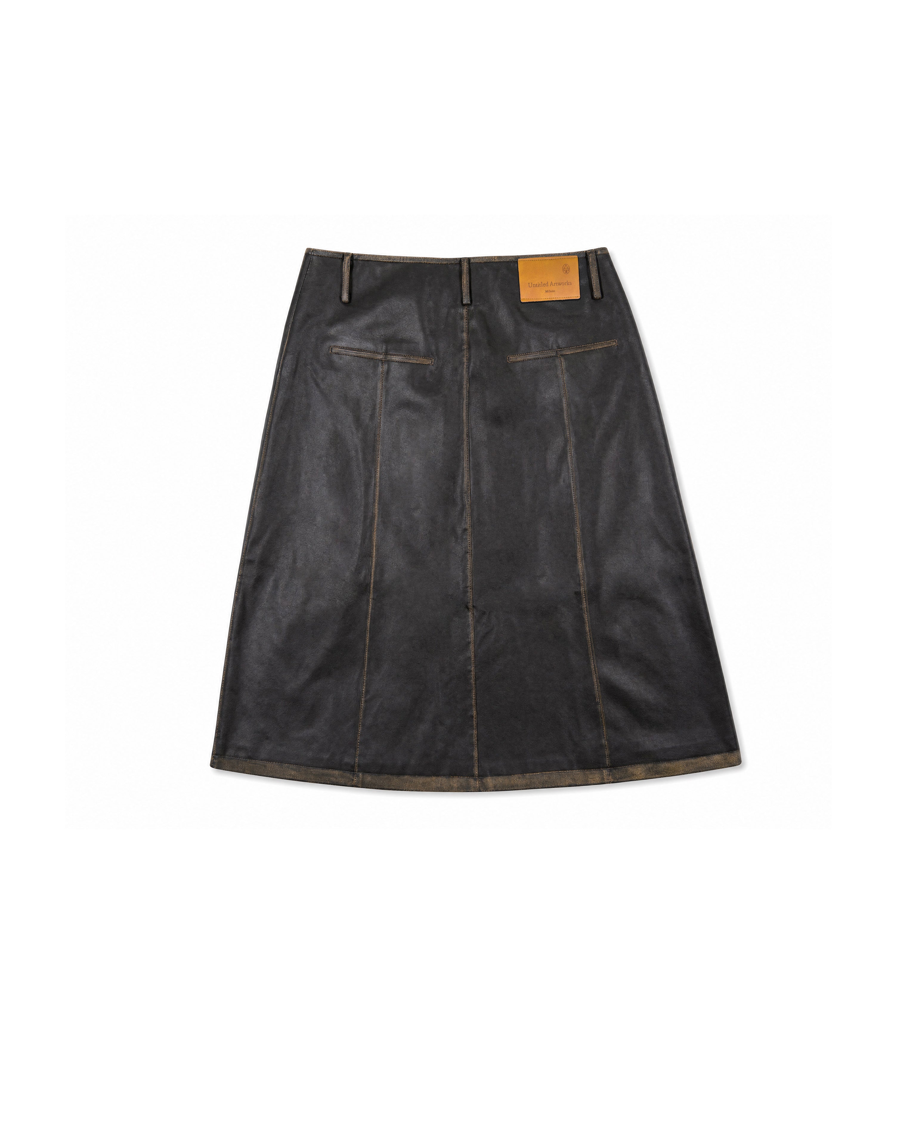 Skirt Faux Leather Black