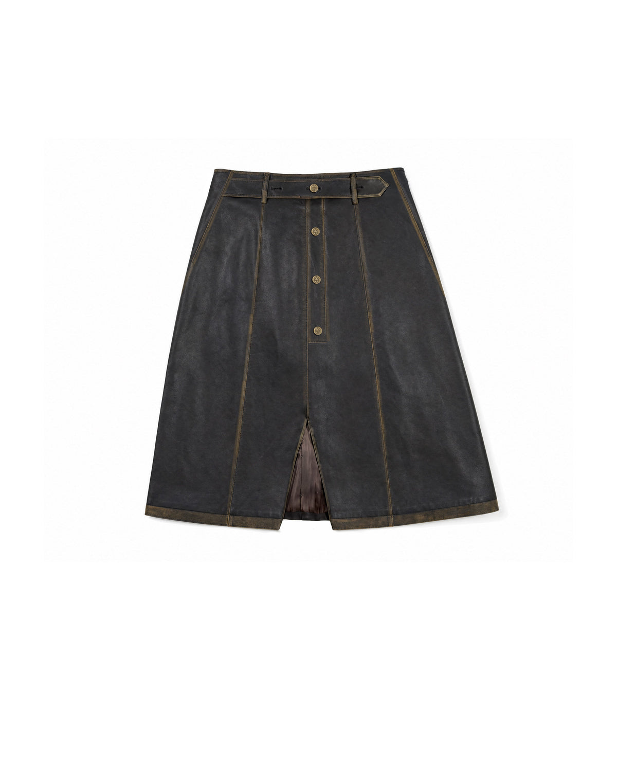 Skirt Faux Leather Black