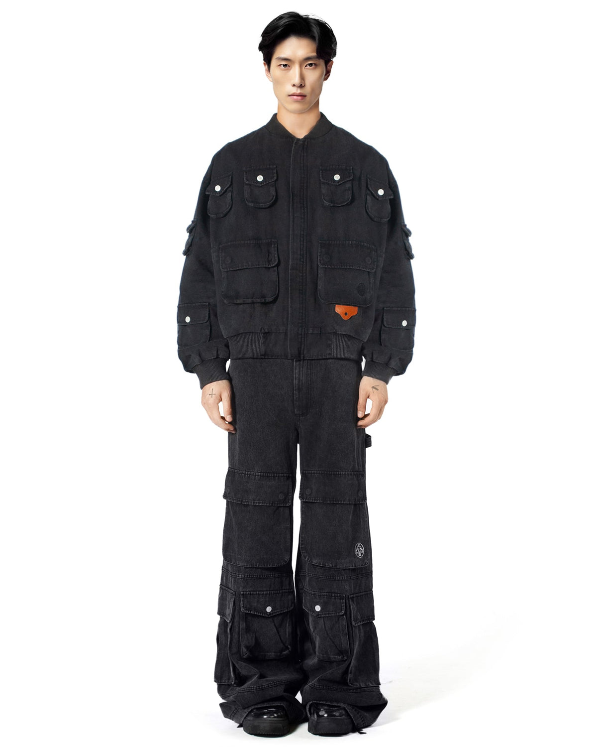 Parachute Bomber Jacket Black