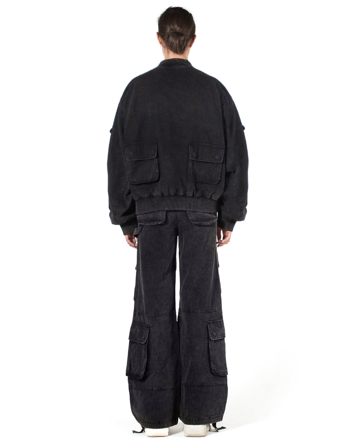 Parachute Bomber Jacket Black