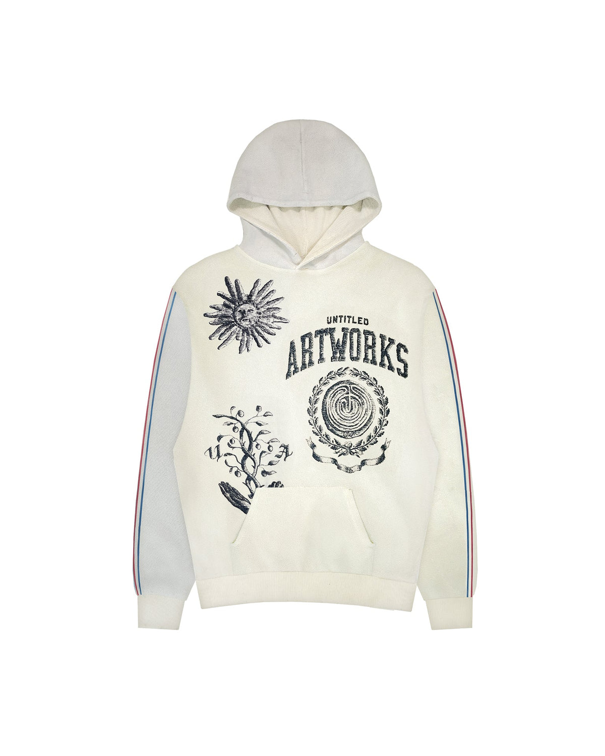 Hoodie Reversed Grey