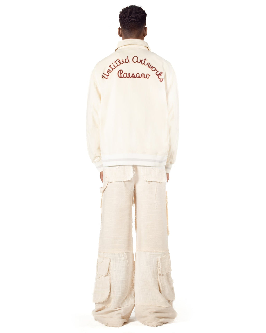 Baseball Varsity Jacket Cream