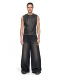 Vest Faux Leather Black