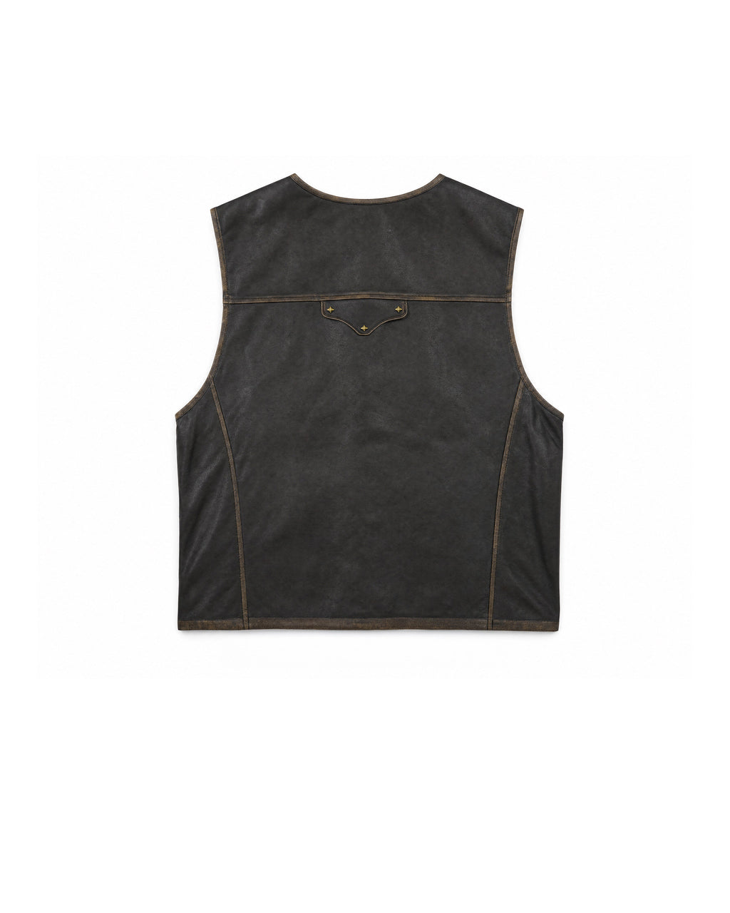 Vest Faux Leather Black