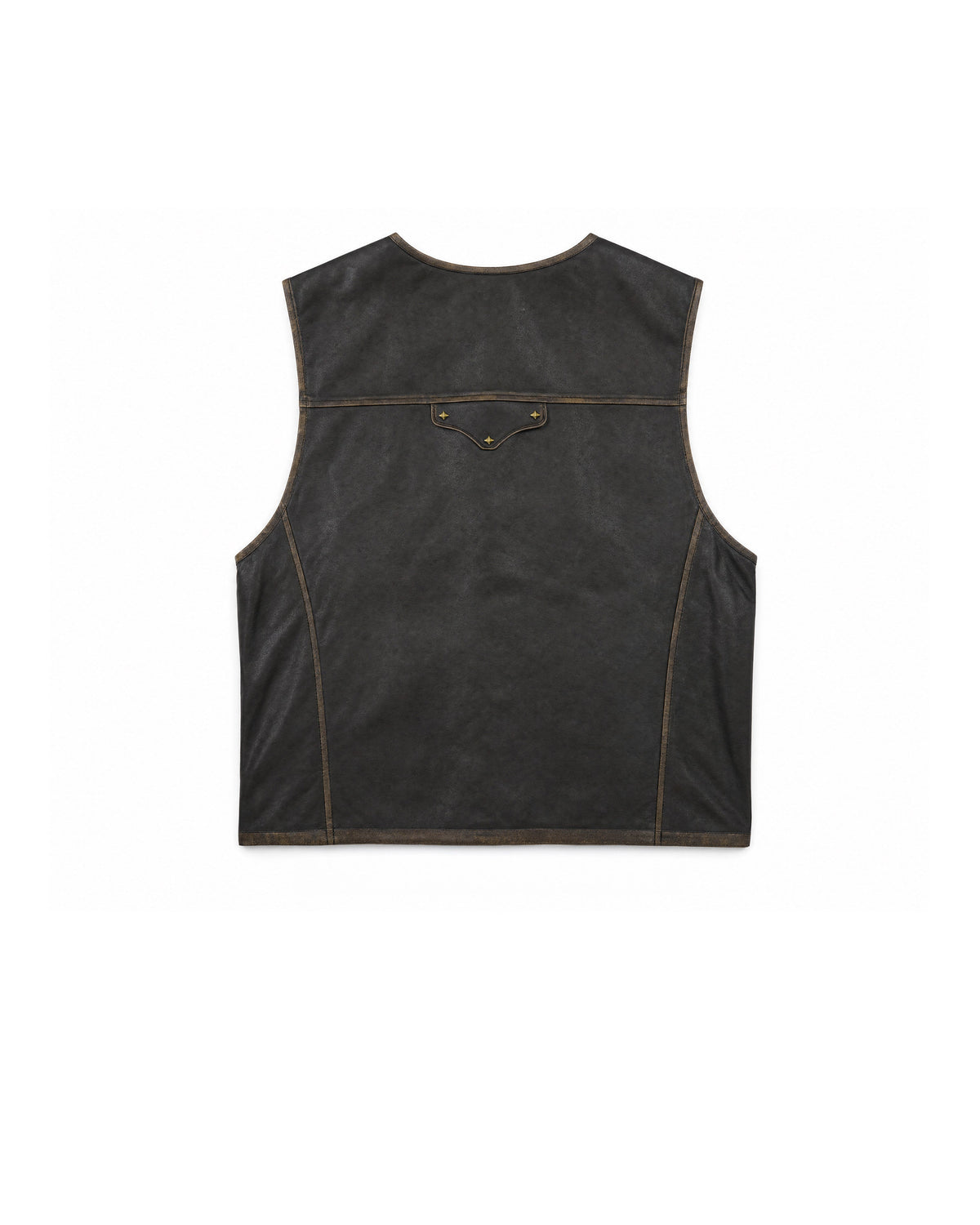 Vest Faux Leather Black