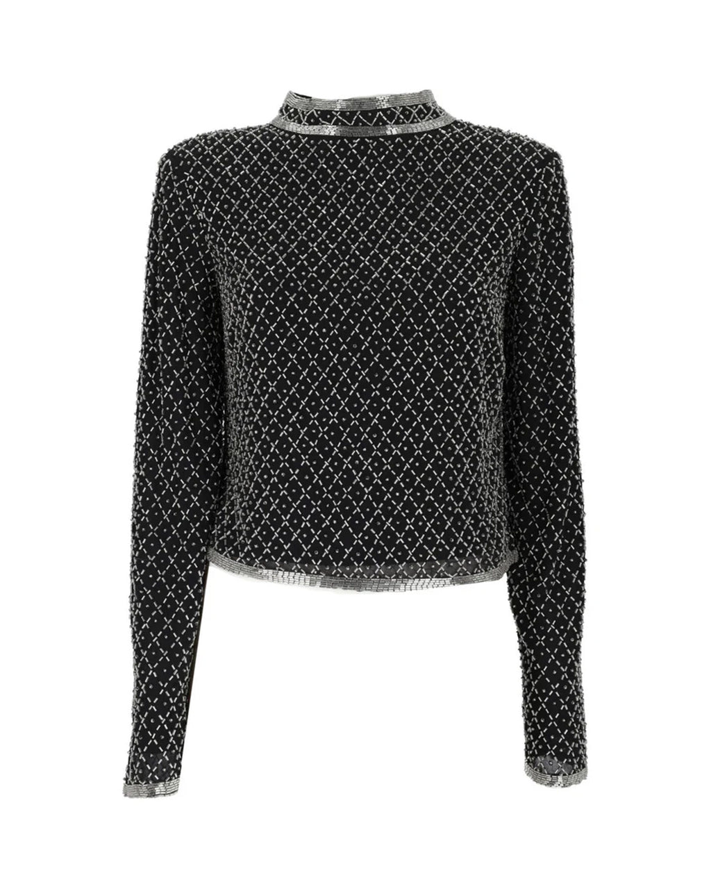 Shirt with appliqués