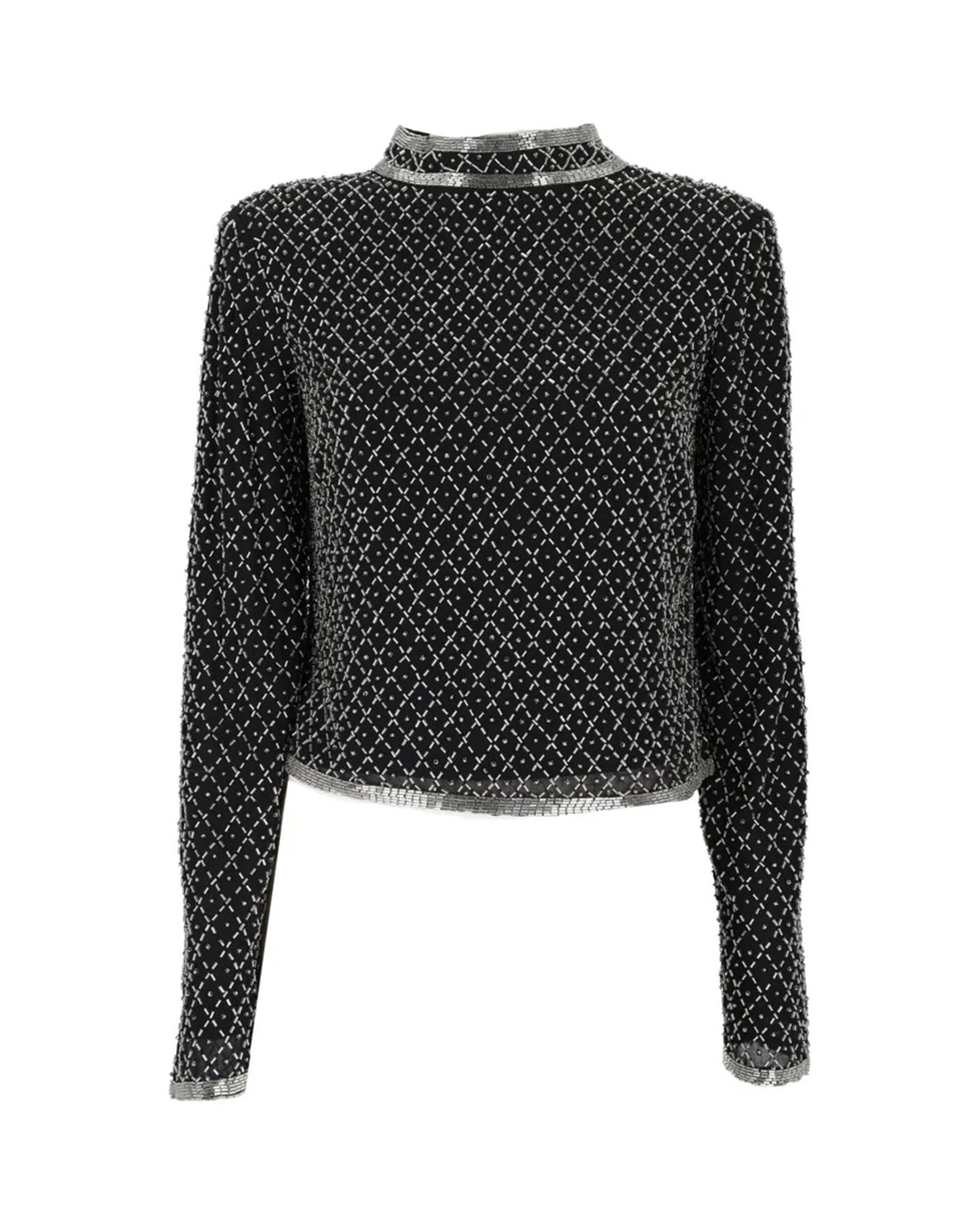 Shirt with appliqués
