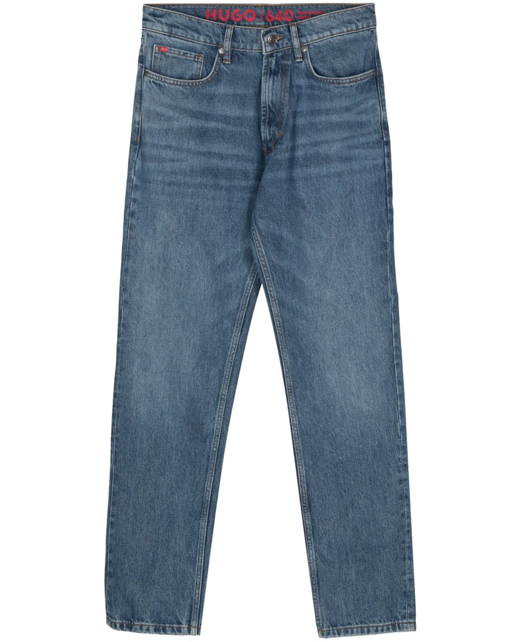 Straight-leg jeans