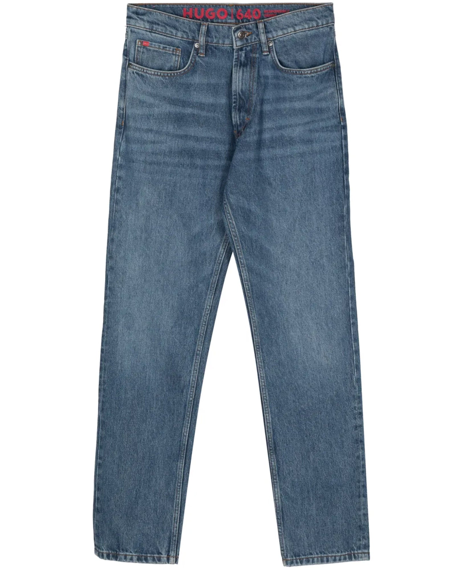 Straight-leg jeans