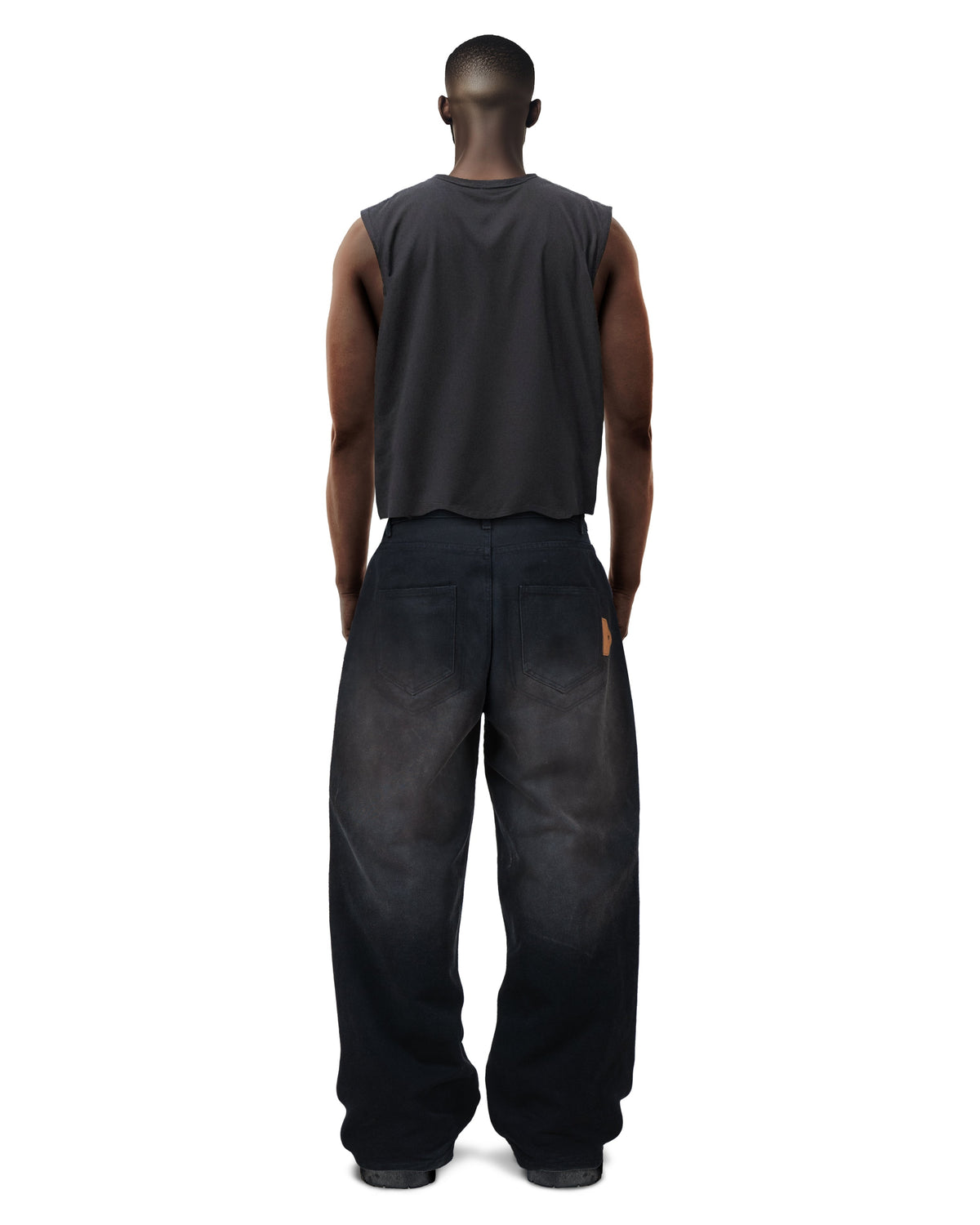 Double Knee Workwear Pants Black