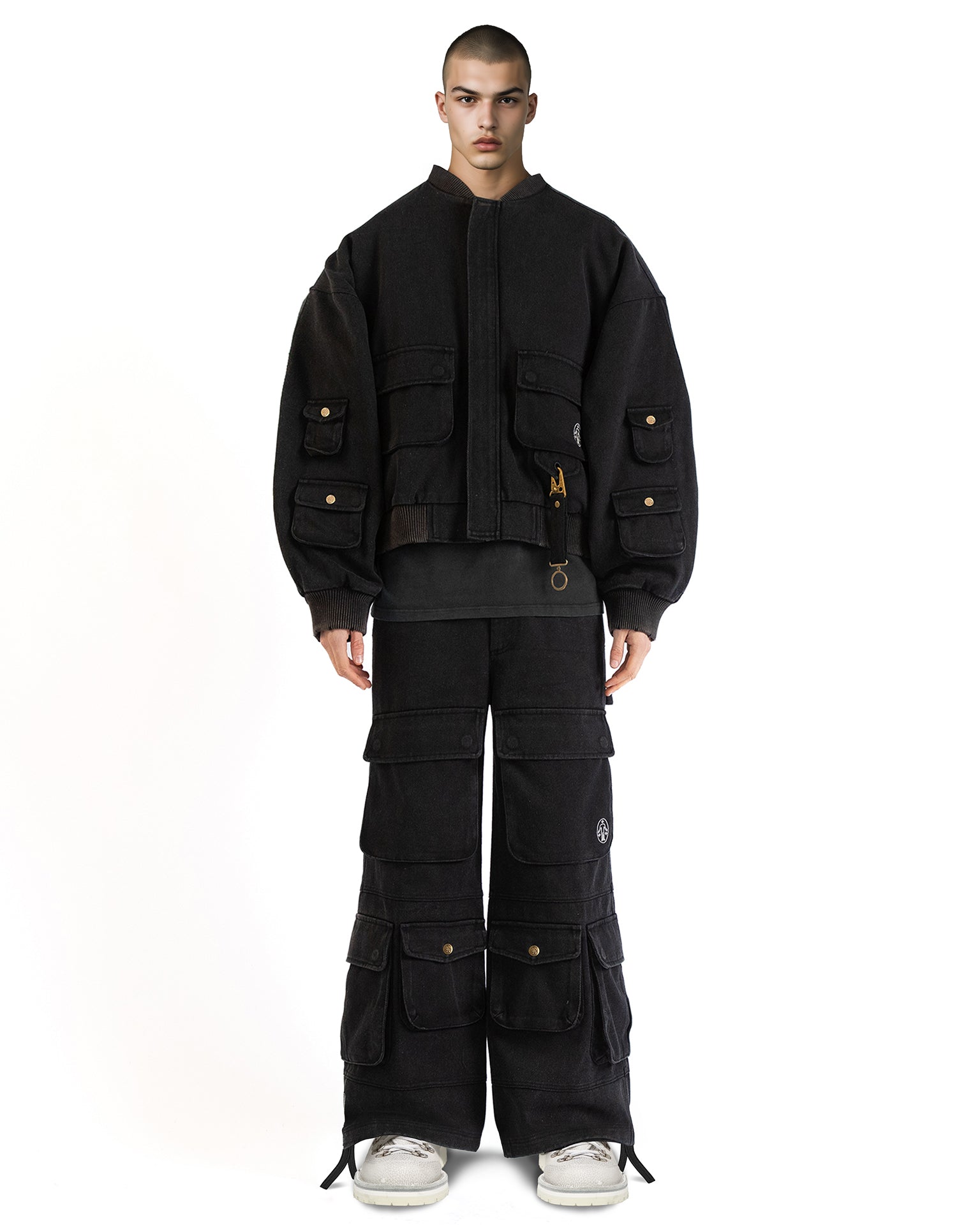 Cargo Bomber Washed Black