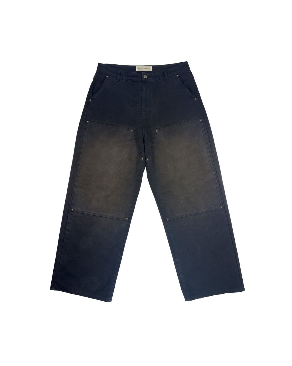 Double Knee Workwear Pants Black