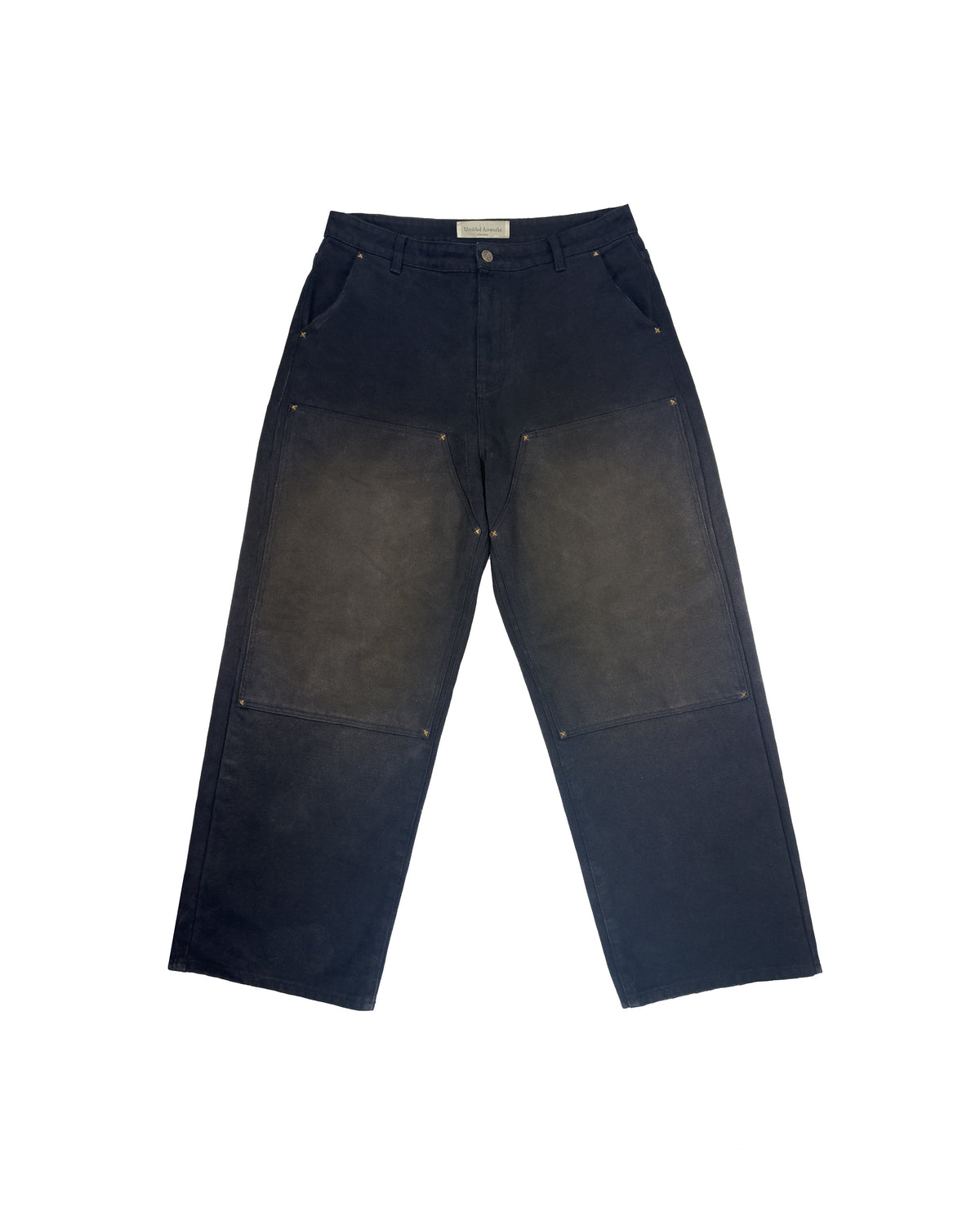 Double Knee Workwear Pants Black